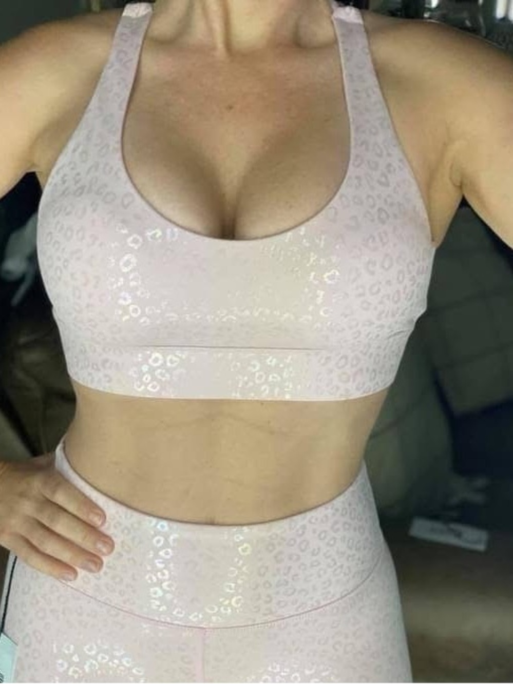 ZYIA Baby pink LnT Strappy Sports Bra